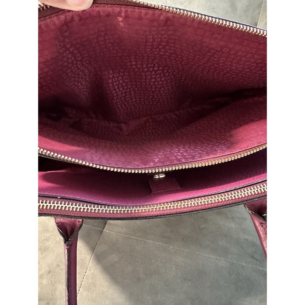 GUC Kate Spade Grove Street Wine Burgundy Handbag Shoulderbag - Picture 4 of 8